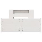 vidaXL Lit bibliothèque sans matelas blanc 140x190 cm bois pin massif