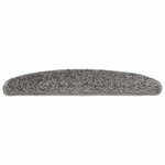 vidaXL Tapis d'escalier 30 pièces 65 x 21 x 4 cm Gris Demi-rond Grand