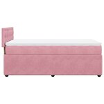 vidaXL Sommier à lattes de lit et matelas Rose 80x200 cm Velours