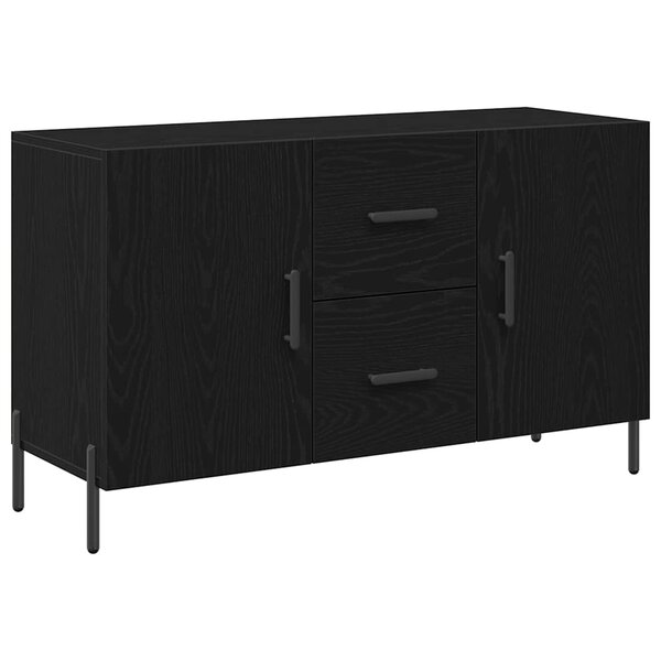 vidaXL Buffet Chêne noir 100 x 36 x 60 cm Bois d'ingénierie