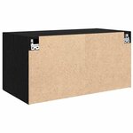 vidaXL Meuble mural Chêne noir 80 x 42.5 x 40 cm Bois d'ingénierie