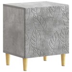 vidaXL Table de chevet 2 Pièces Gris béton 43 x 34 5 x 50 cm