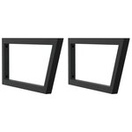 vidaXL Étagère de vasque murale acier et bois massif d'acacia