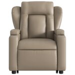 vidaXL Fauteuil inclinable électrique cappuccino similicuir
