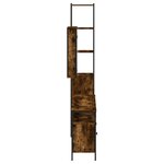 vidaXL Ensemble de meubles de salle de bain 4 Pièces Chêne fumé Bois