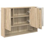 vidaXL Armoire Miroir Chêne Sonoma 80 x 17 x 55 cm Bois d'ingénierie