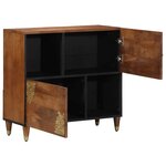 vidaXL Buffet Marron 80 x 33 5 x 75 cm Bois de manguier massif