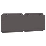 vidaXL Coussin de tête de lit gris 120 cm similicuir