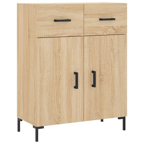 vidaXL Buffet chêne sonoma 69 5x34x90 cm bois d'ingénierie