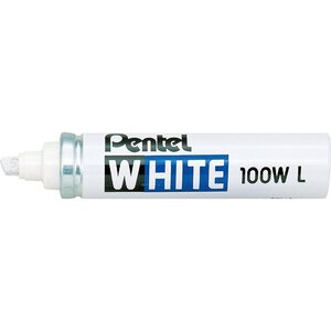 Marqueur Peinture Permanent X100WL Pointe biseautée 3-6 mm Blanc PENTEL