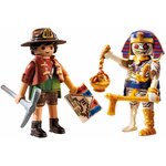 PLAYMOBIL 71796 - Duo : Chasseur de trésors  momie et accessoires