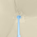 vidaXL Tente de réception pliable escamotable avec 5 parois 3x9m crème