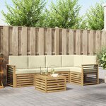 vidaXL Ensemble de canapés d'extérieur 6 pc Polyester