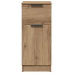 vidaXL Buffet chêne artisanal 30x30x70 cm bois d'ingénierie