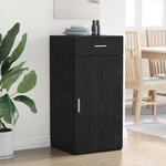 vidaXL Buffet Chêne noir 45 x 42 5 x 93 cm Bois d'ingénierie