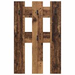 vidaXL Porte-manteau mural Montage mural Bois ancien 65 x 3 x 100 cm