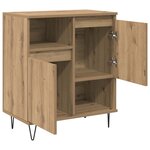 vidaXL Buffet 3 Pièces Chêne artisanal 60 x 35 x 70 cm