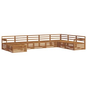 vidaXL Ensemble de canapés d'extérieur 8 pc Naturel