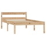 vidaXL Cadre de lit sans matelas bois massif de pin 100x200 cm