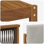vidaXL Ensemble de canapés d'extérieur 8 pc Naturel et gris clair