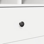 vidaXL Bureau avec rangement Bois aggloméré blanc