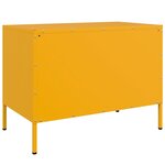 vidaXL Meubles TV 2 Pièces jaune moutarde 68x39x50 5 cm acier
