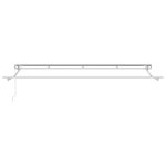 vidaXL Auvent Rétractable Bleu et blanc 350 x 200 cm Tissu  métal