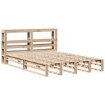 vidaXL Cadre de lit sans matelas 120x190 cm bois de pin massif