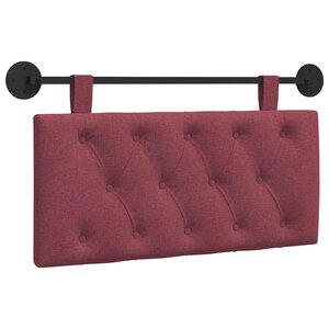 vidaXL Tête de lit suspendue Bordeaux Tissu