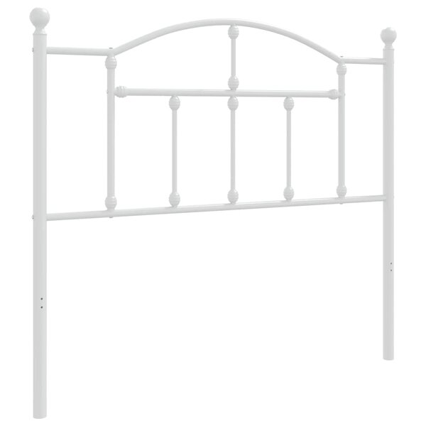 vidaXL Tête de lit de remplacement métal blanc 100 cm