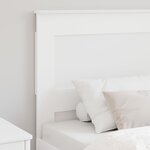 vidaXL Tête de lit avec tête de lit Blanc 90 cm Bois d'ingénierie
