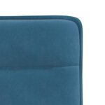 vidaXL Chaises à manger lot de 6 bleu velours