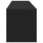 Meuble TV vidaXL avec lumière LED en chêne noir 120x35x40 cm