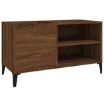 vidaXL Armoire à disques chêne marron 84 5x38x48 cm bois d'ingénierie