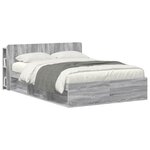 vidaXL Cabinet de Tête de Lit Sonoma gris Bois d'ingénierie