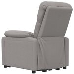 vidaXL Fauteuil Taupe Tissu