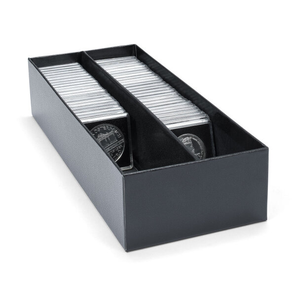 Boite rangement LOGIK pour capsules Quadrum et étuis carton.