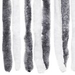 vidaXL Moustiquaire Gris et blanc 90x220 cm Chenille