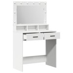 vidaXL Coiffeuse avec tiroir Blanc 79 x 41 x 135 cm Bois d'ingénierie