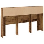 vidaXL Armoire de tête de lit vieux bois 180x19x103 5 cm