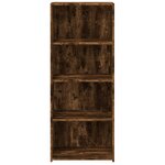 vidaXL Buffet haut chêne fumé 50x41x124 cm bois d'ingénierie