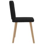 vidaXL Chaises à manger lot de 4 noir tissu