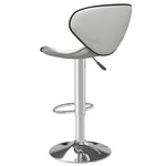 vidaXL Tabouret de bar Blanc Similicuir