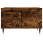 vidaXL Table basse chêne fumé 55x55x36 5 cm bois d'ingénierie