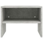 vidaXL Table de chevet Gris béton 40x30x30 cm Bois ingénierie