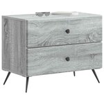 vidaXL Cabinet de chevet Sonoma gris 62 x 34 5 x 47 5 cm