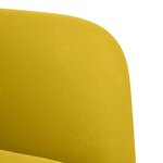 vidaXL Canapé causeuse jaune 109 cm velours
