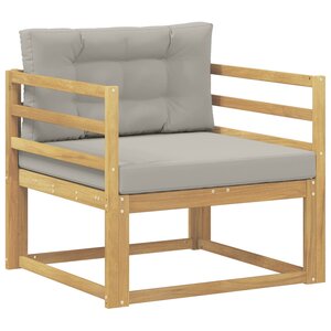 vidaXL Sofa de milieu extérieur Polyester Blanc