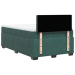 vidaXL Sommier à lattes de lit avec matelas vert foncé 120x190 cm
