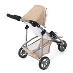 Bayer Chic 2000 612-63 - Petite poussette de jogging LOLA pour poupées Beige avec oursons